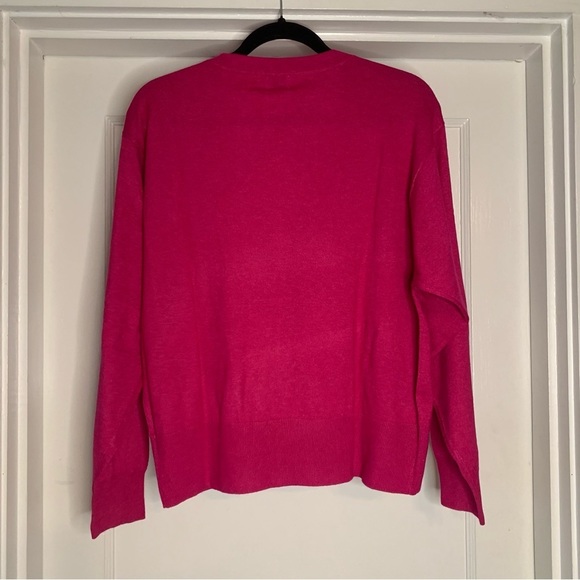 Nwt a new day Pink Long Sleeve Sweater V Neck Size Small Not heavy lighter - Picture 2 of 6